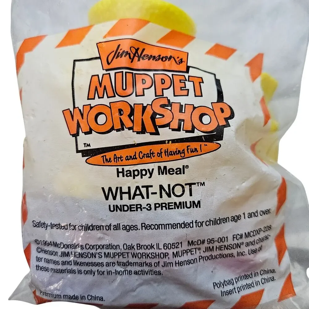 1994 McDonalds Muppet Workshop What Not in Package
